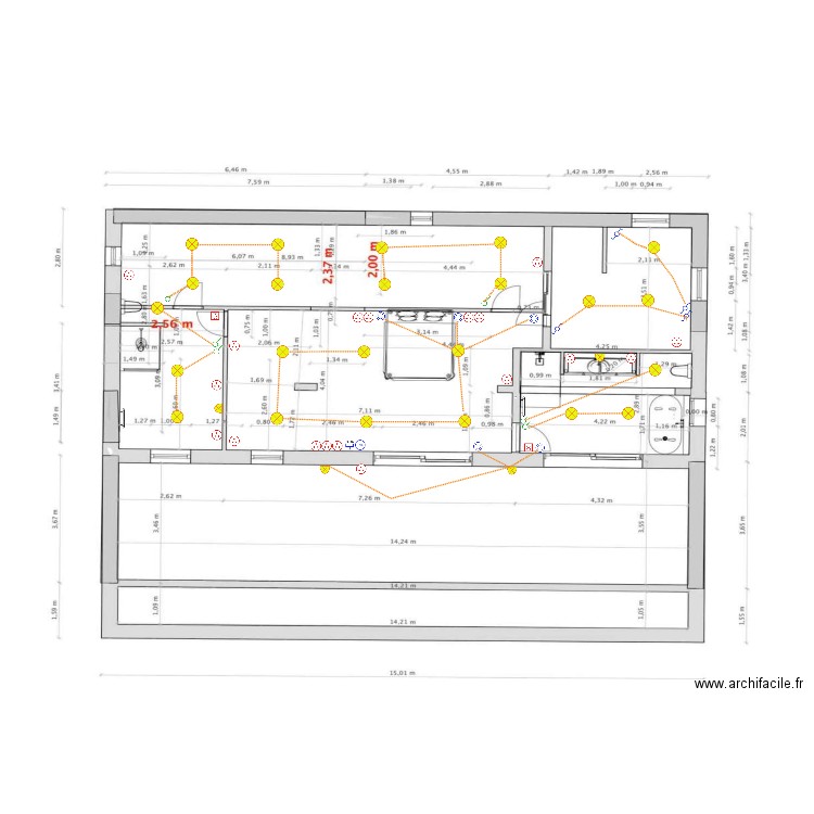 Hermas rénov r+1. Plan de 0 pièce et 0 m2