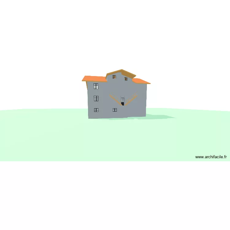 Les Fr&ecirc;nes Toiture 2x chiens assis  avec implentation  03.04.2026. Plan de 46  et 547 m²