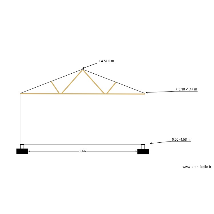 MAISON ST VINCENT PLAN DE COUPE. Plan de 0 pièce et 0 m2