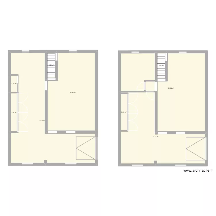 maison v2. Plan de 9  et 193 m²