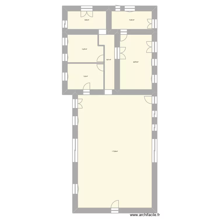 Constance Kévin. Plan de 7 et 197 m² Constance Kévin. Plan de 7 et 197 m²
