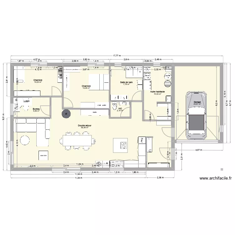Version_finale. Plan de 8  et 132 m²