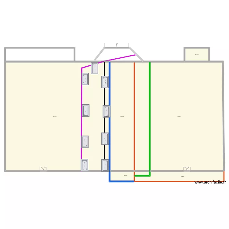salle 4. Plan de 
