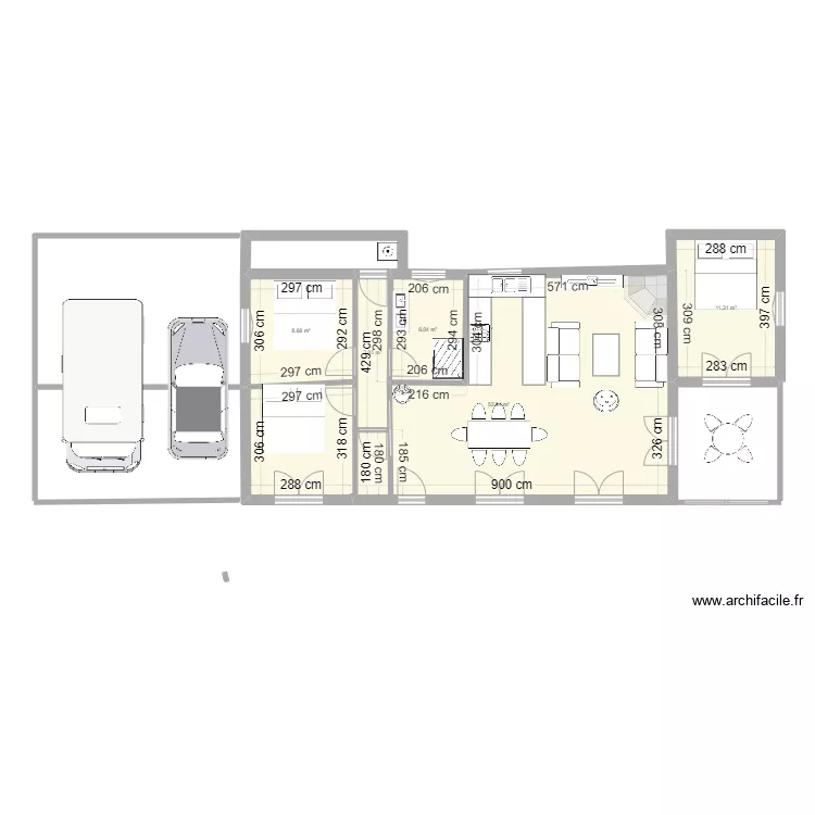 maison des bois. Plan de 