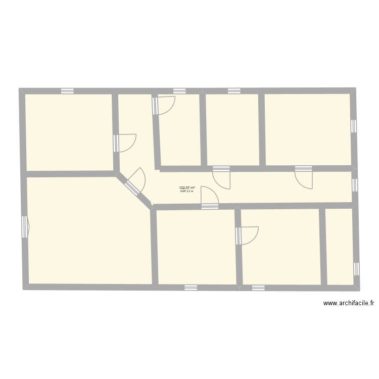 Maison de kayes diakite 2. Plan de 1 pièce et 123 m2