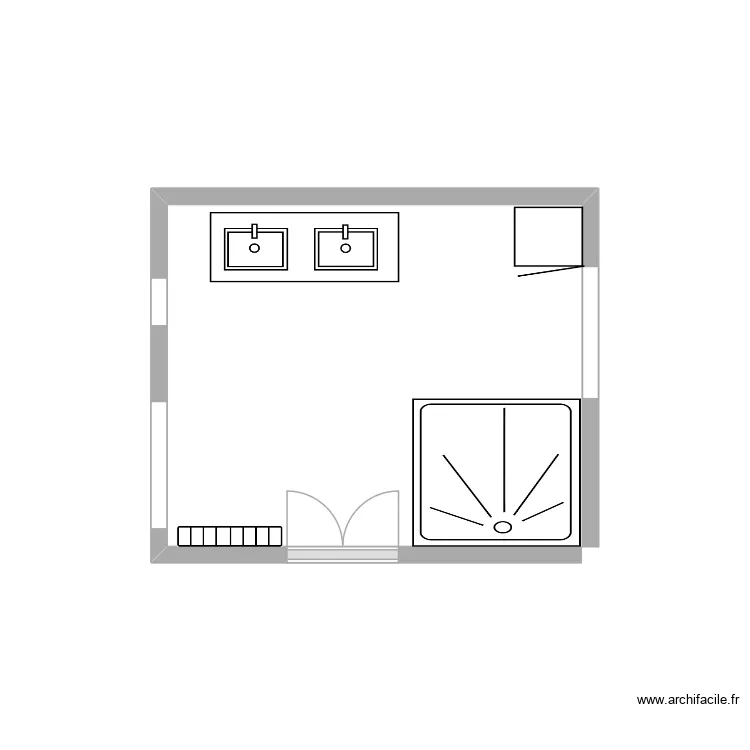 salle de bain. Plan de salle de bain. Plan de