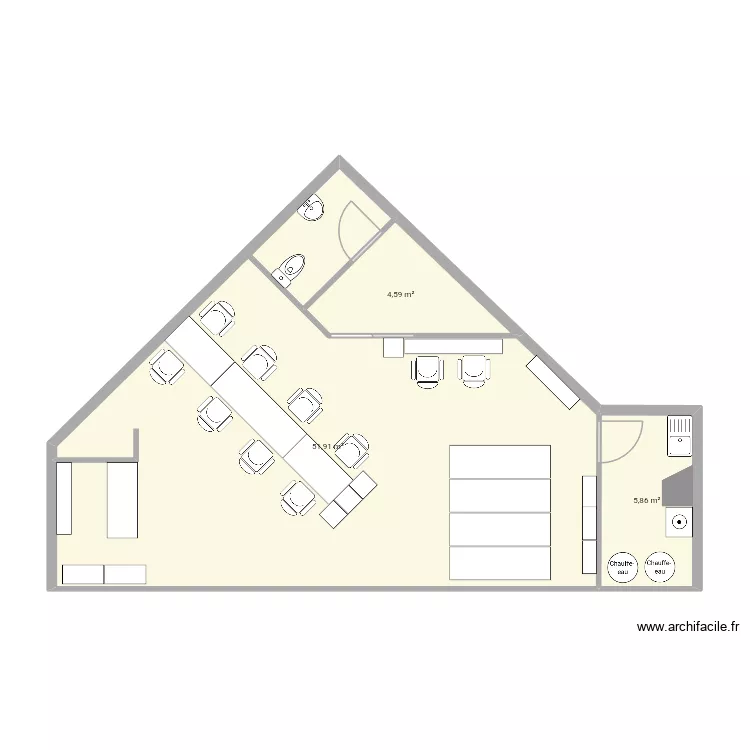 Saint Algue Gramond. Plan de 