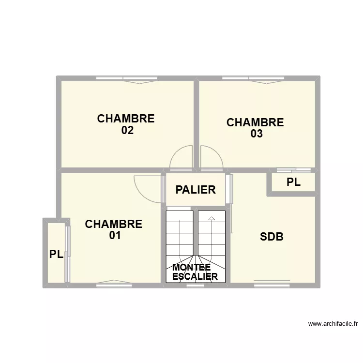 PLAN ETAGE ST HILLES. Plan de 
