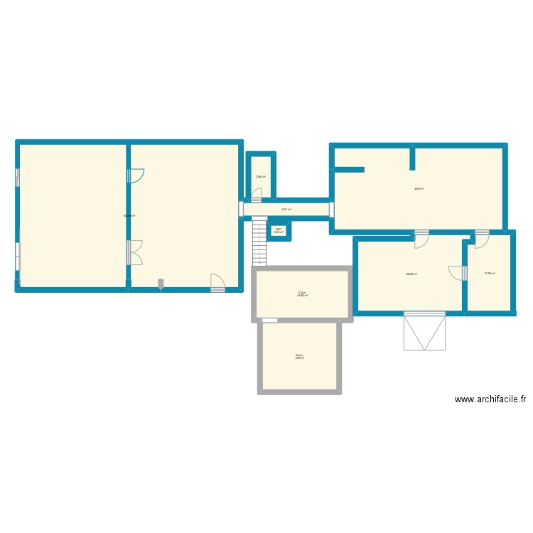 plan boulangerie. Plan de 9 pièces et 226 m2