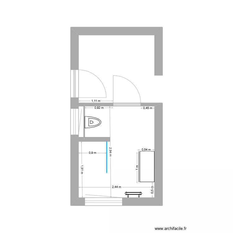 SdB etage3. Plan de SdB etage3. Plan de