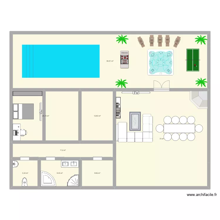 Plan de maison de Noah. Plan de 