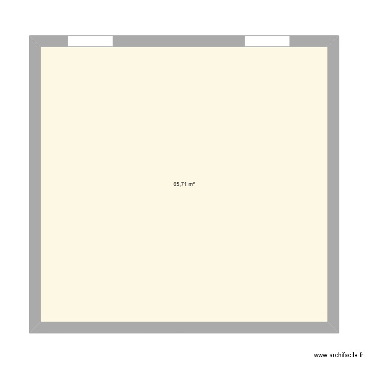 Marco Landouzy. Plan de 1 pièce et 66 m2