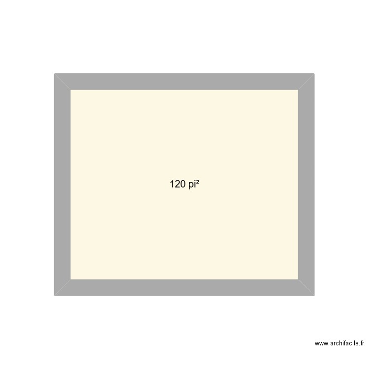 Plan chambre CCQ 2. Plan de 1 pièce et 11 m2