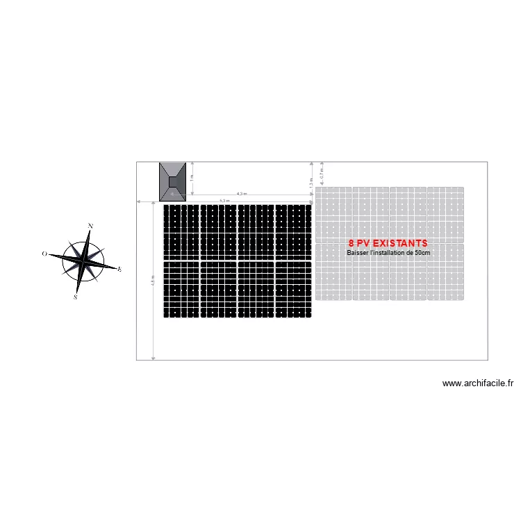 MAISON GUALINI rajout. Plan de 
