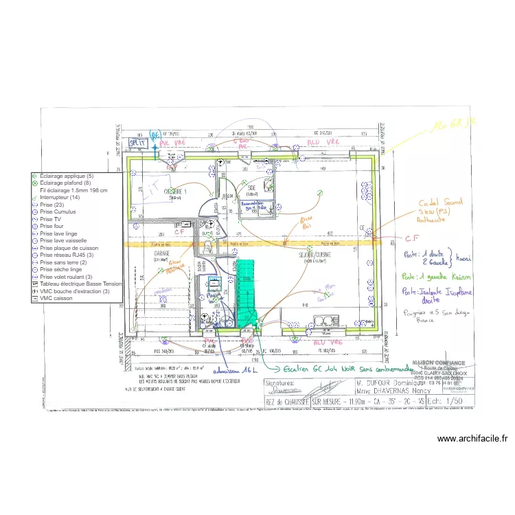 DUFOUR ELEC. Plan de 