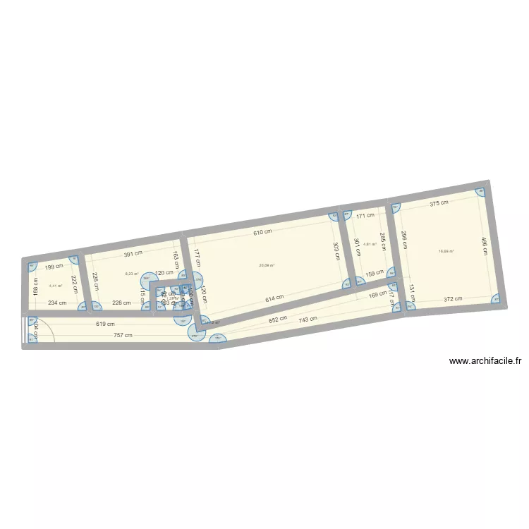 Ste-Th&eacute;r&egrave;se Plan de l'existant. Plan de 