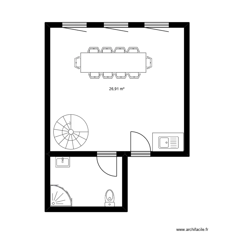 ARS Garibaldi - Aménagement. Plan de 2 et 33 m² ARS Garibaldi - Aménagement. Plan de 2 et 33 m²