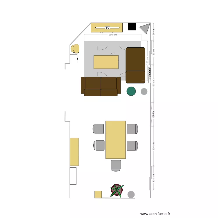 Plan Salon Barbusse. Plan de 