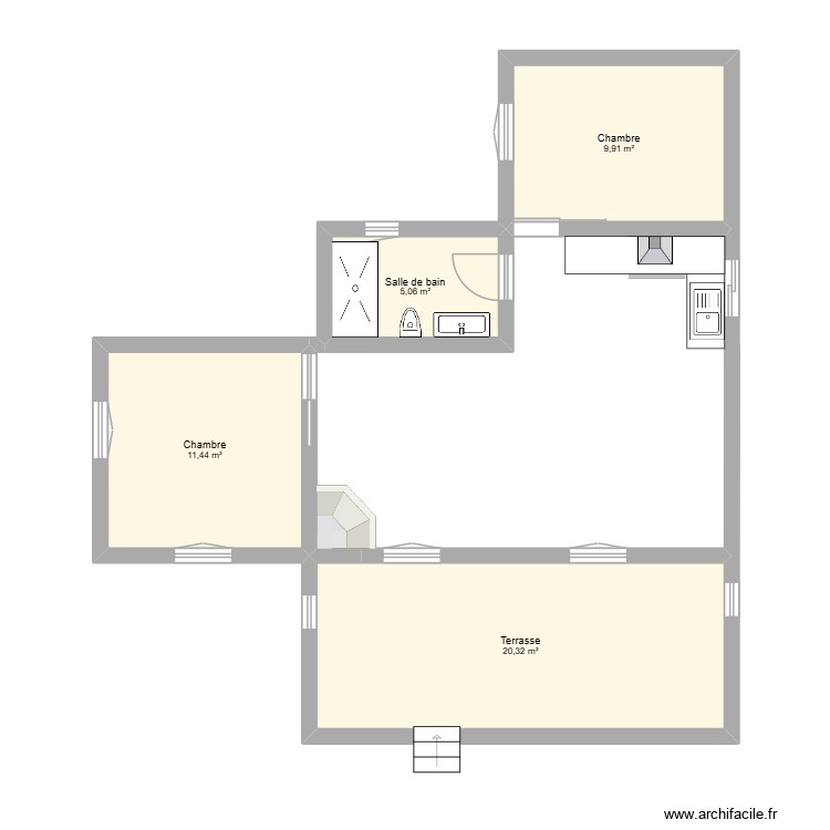 Plan 2d NU. Plan de 0 pièce et 0 m2