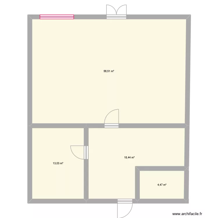 maison do. Plan de 4  et 92 m²