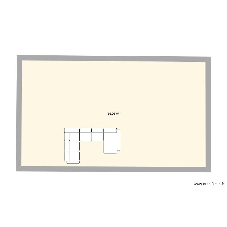 maison br. Plan de 1 pièce et 56 m2