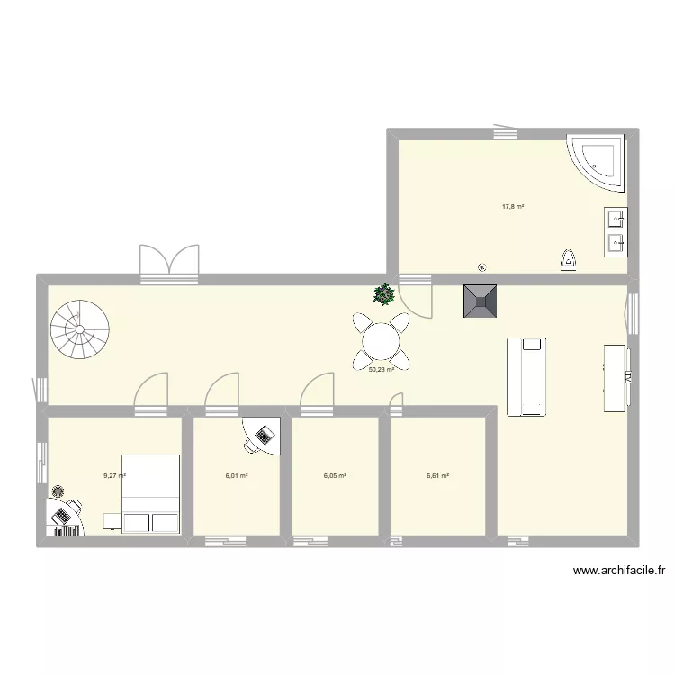 MAISON DE VACANCE. Plan de 6 et 96 m² MAISON DE VACANCE. Plan de 6 et 96 m²