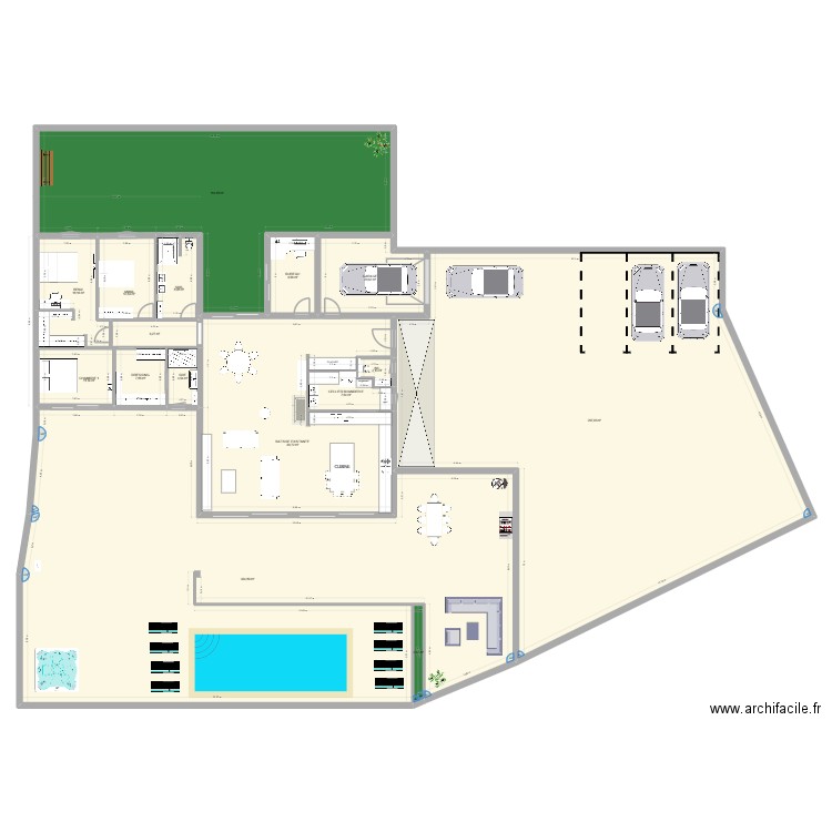 MAISON BORGO 10. Plan de 16 pièces et 920 m2