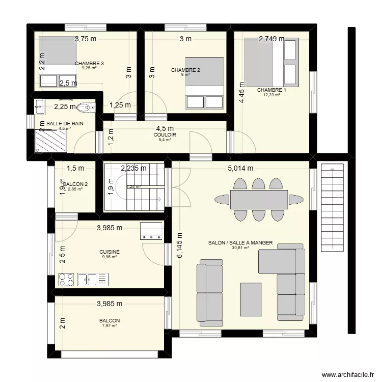 PLAN ETAGE. Plan de PLAN ETAGE. Plan de