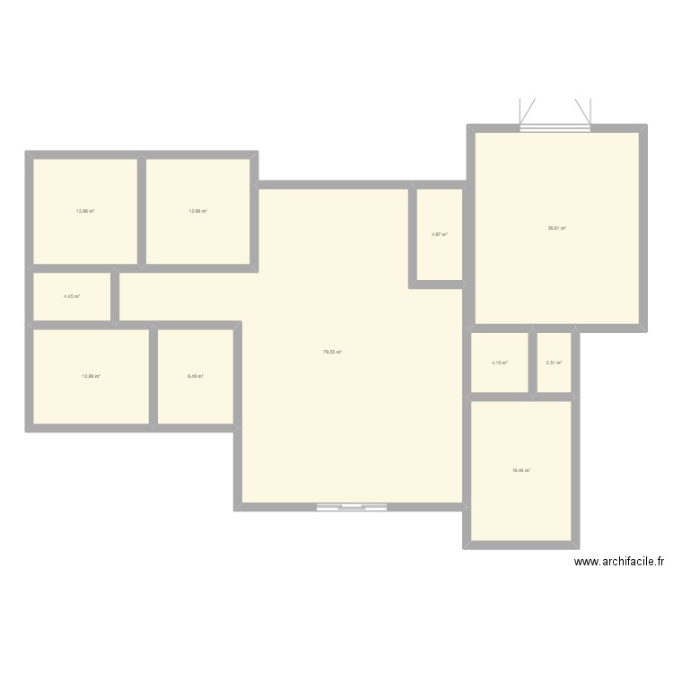 maison. Plan de 11 pièces et 196 m2