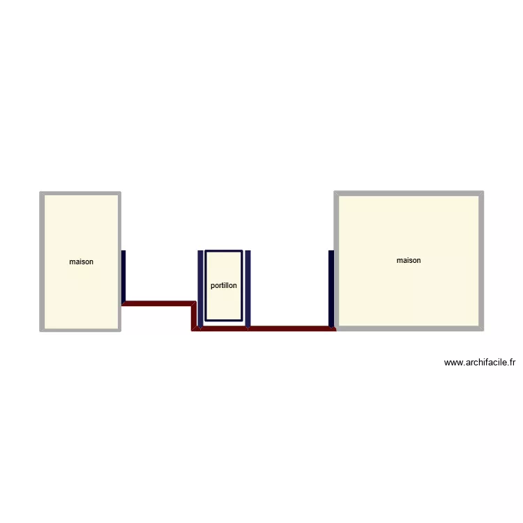 cloture. Plan de 3 pièces et 18 m²