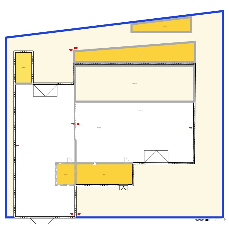 garage. Plan de 8 pièces et 1293 m2