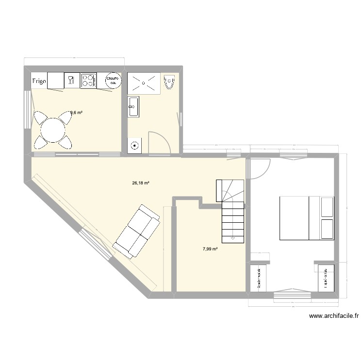 duplex. Plan de 0 pièce et 0 m2