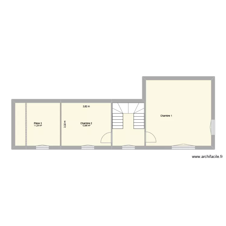Maison du 126 &eacute;tage. Plan de 3  et 57 m²