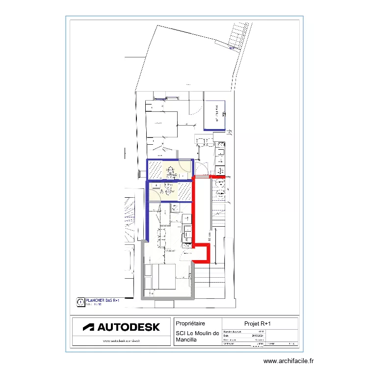 Plan R1 projet Lesnik. Plan de 