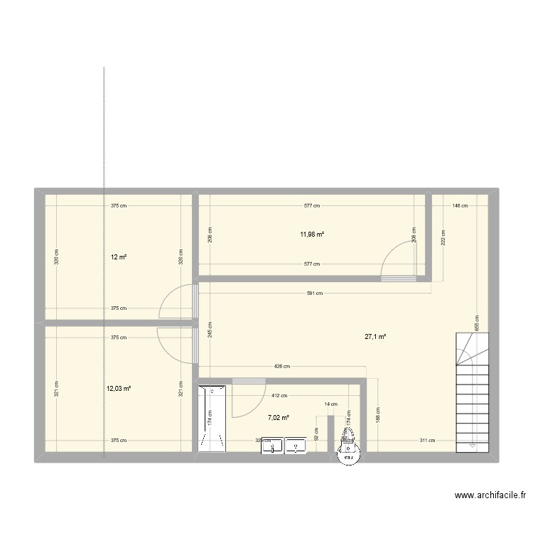 Muriel Chartres 1ER ETAGE. Plan de 0 pièce et 0 m2