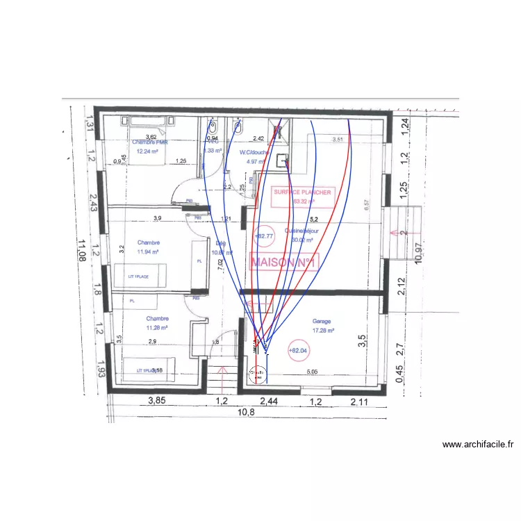 PLAN TABARAKA MAISON 1 HYDRAULIQUE. Plan de 
