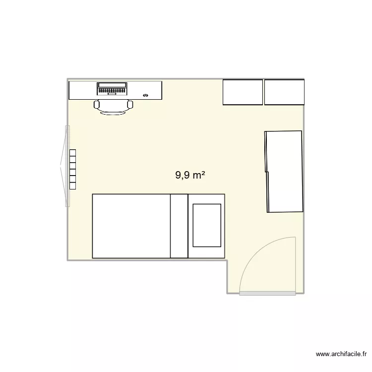 chambre moi. Plan de 