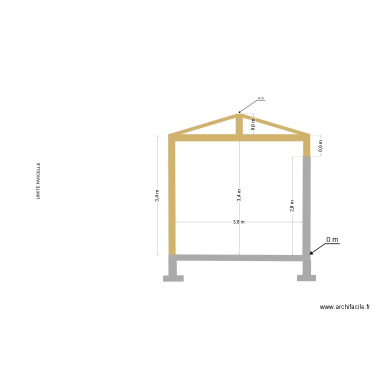 COUPE 3. Plan de 0 pièce et 0 m2