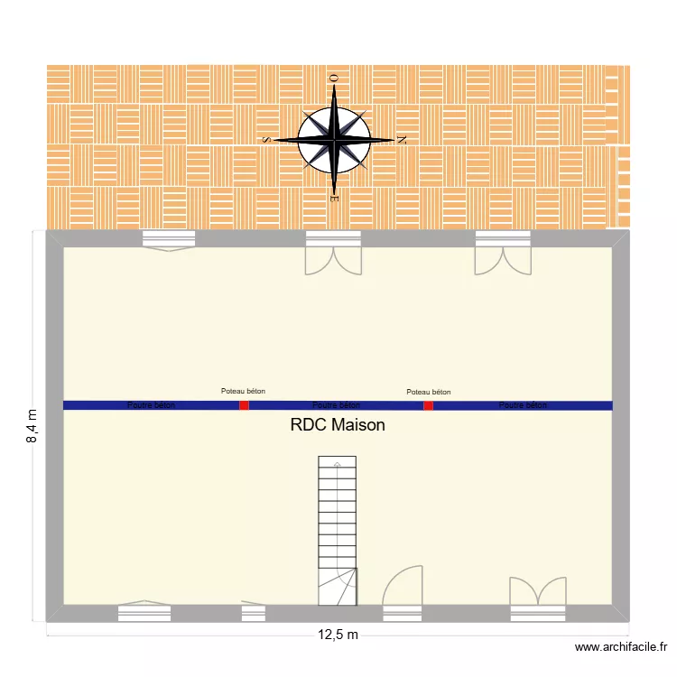 Rdc. Plan de 1 et 91 m² Rdc. Plan de 1 et 91 m²
