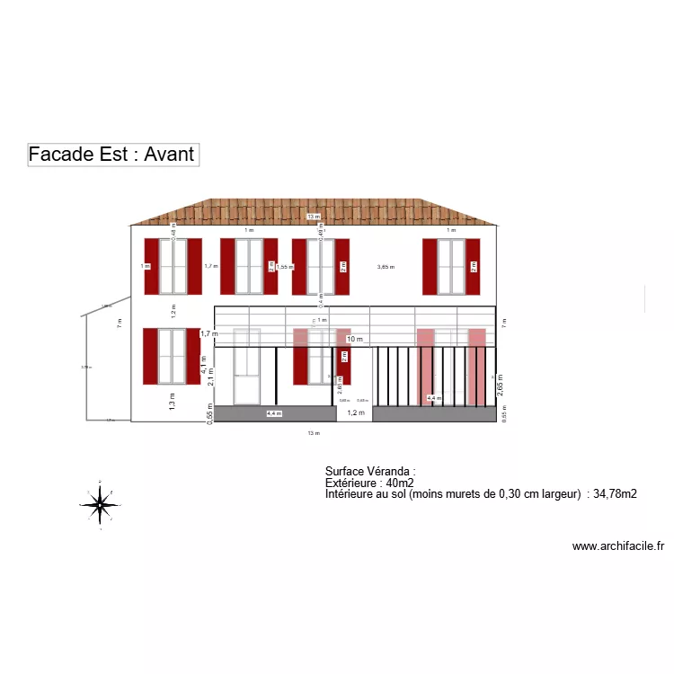 Fermeture Veranda V70. Plan de Fermeture Veranda V70. Plan de