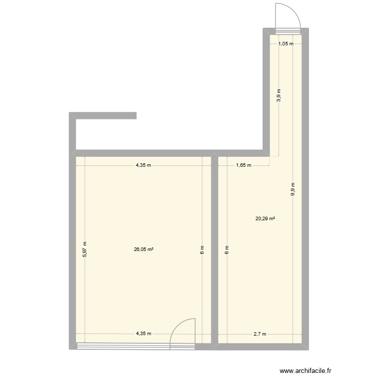 RDC. Plan de 0 pièce et 0 m2 RDC. Plan de 0 pièce et 0 m2