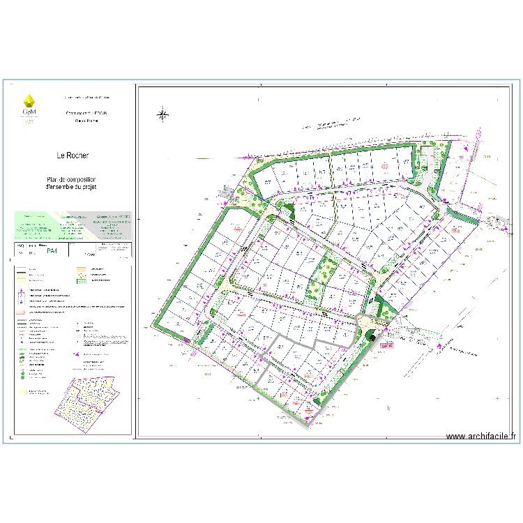 Le Rocher Lots Bonnin . Plan de 0 pièce et 0 m2