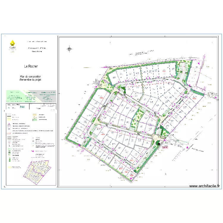 Le Rocher Lots Bonnin . Plan de 