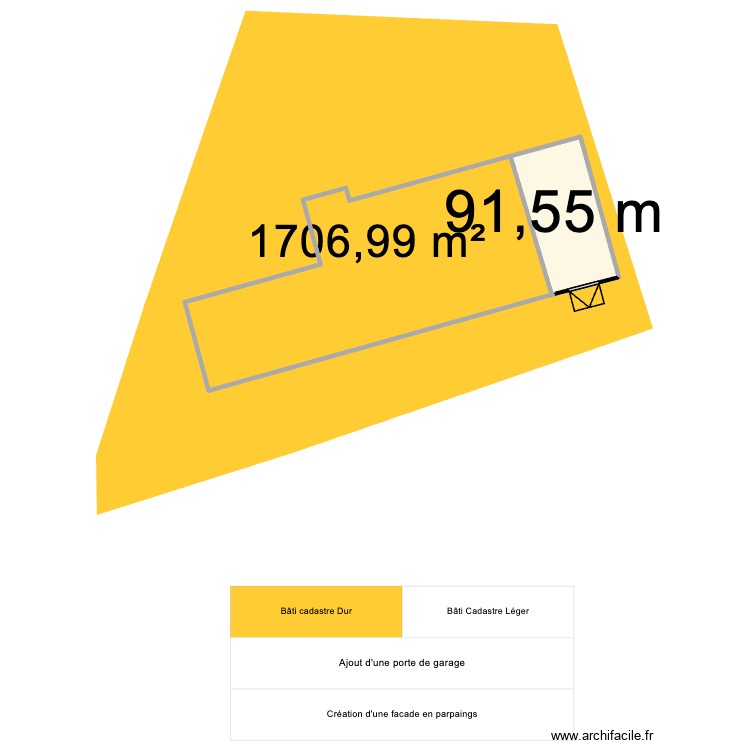 garage. Plan de 0 pièce et 0 m2