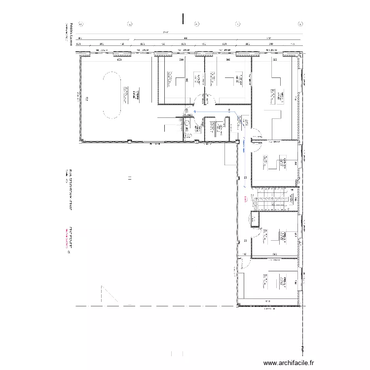 ETAGE BUREAUX MERIGNAC. Plan de ETAGE BUREAUX MERIGNAC. Plan de