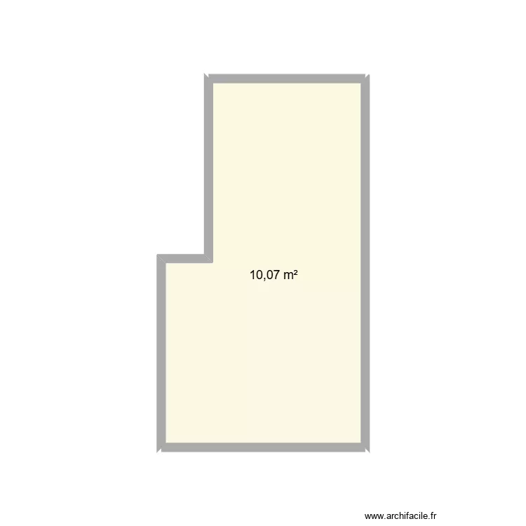 chambre kids. Plan de 1  et 10 m²