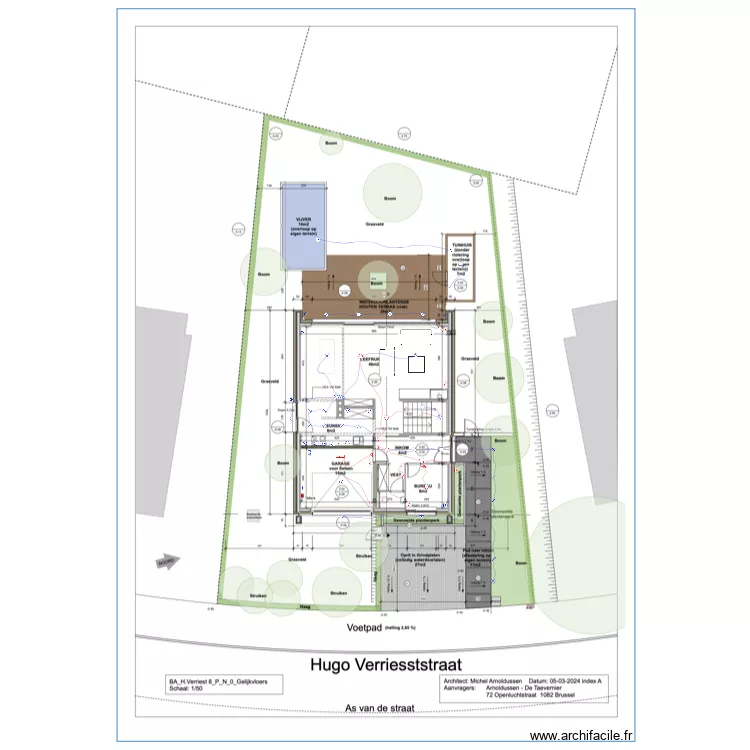Electricit&eacute; REZ. Plan de 