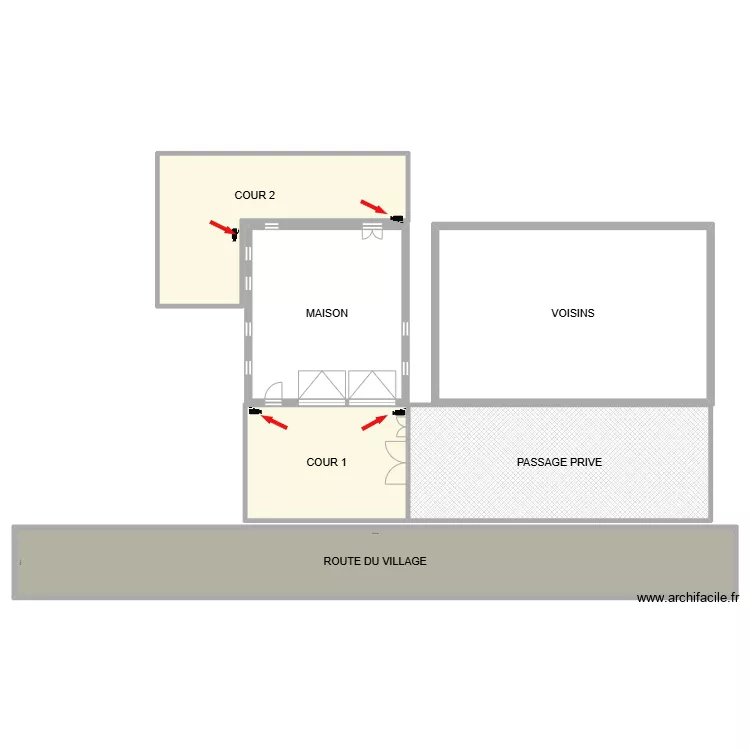 plan de masse. Plan de 