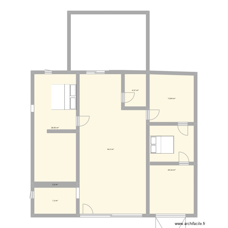 charlene1. Plan de 7 pièces et 133 m2
