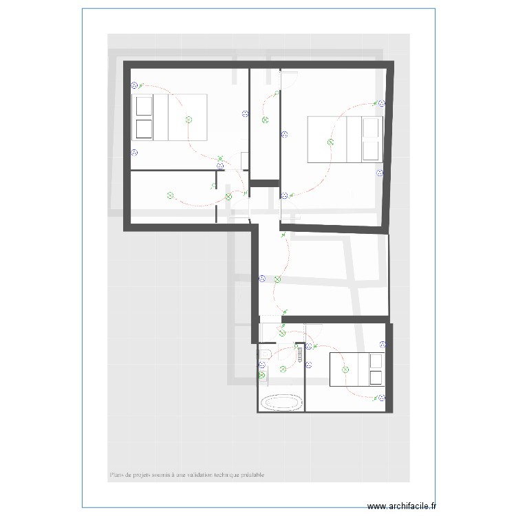 fourque etage. Plan de 0 pièce et 0 m2